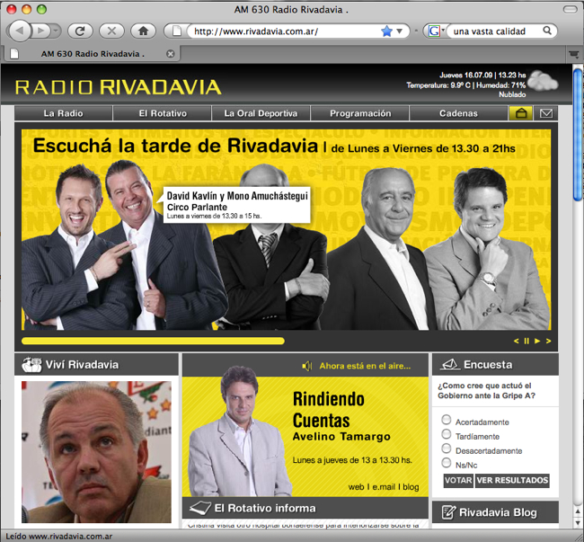 Web Rivadavia renovado 