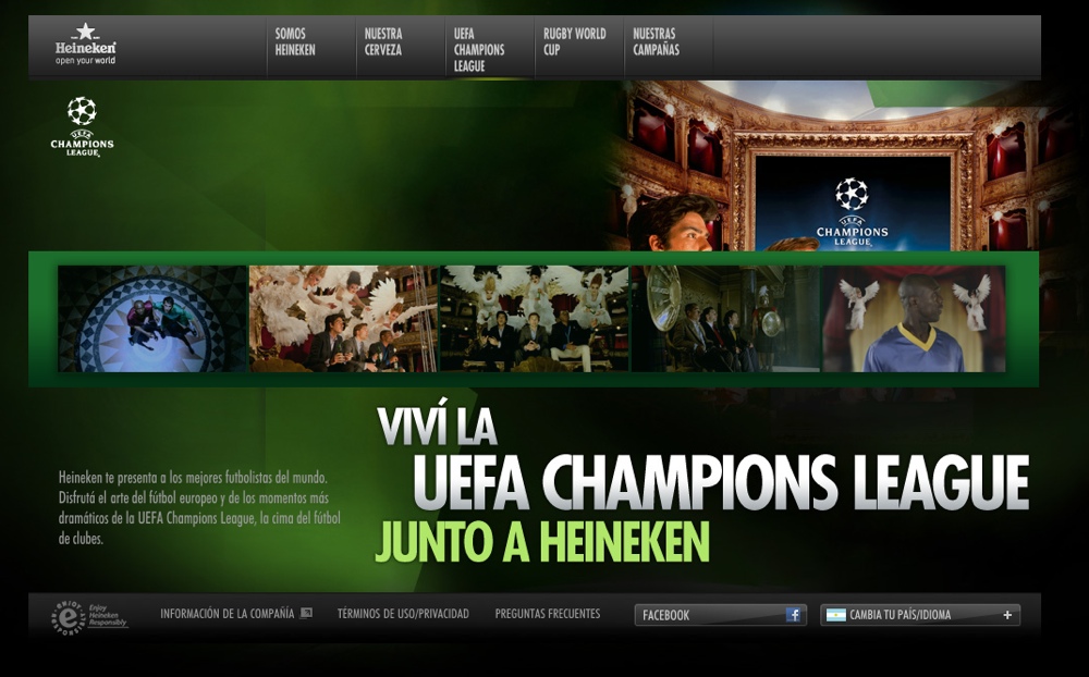 Sección multimedia con fotos y videos de la UEFA.